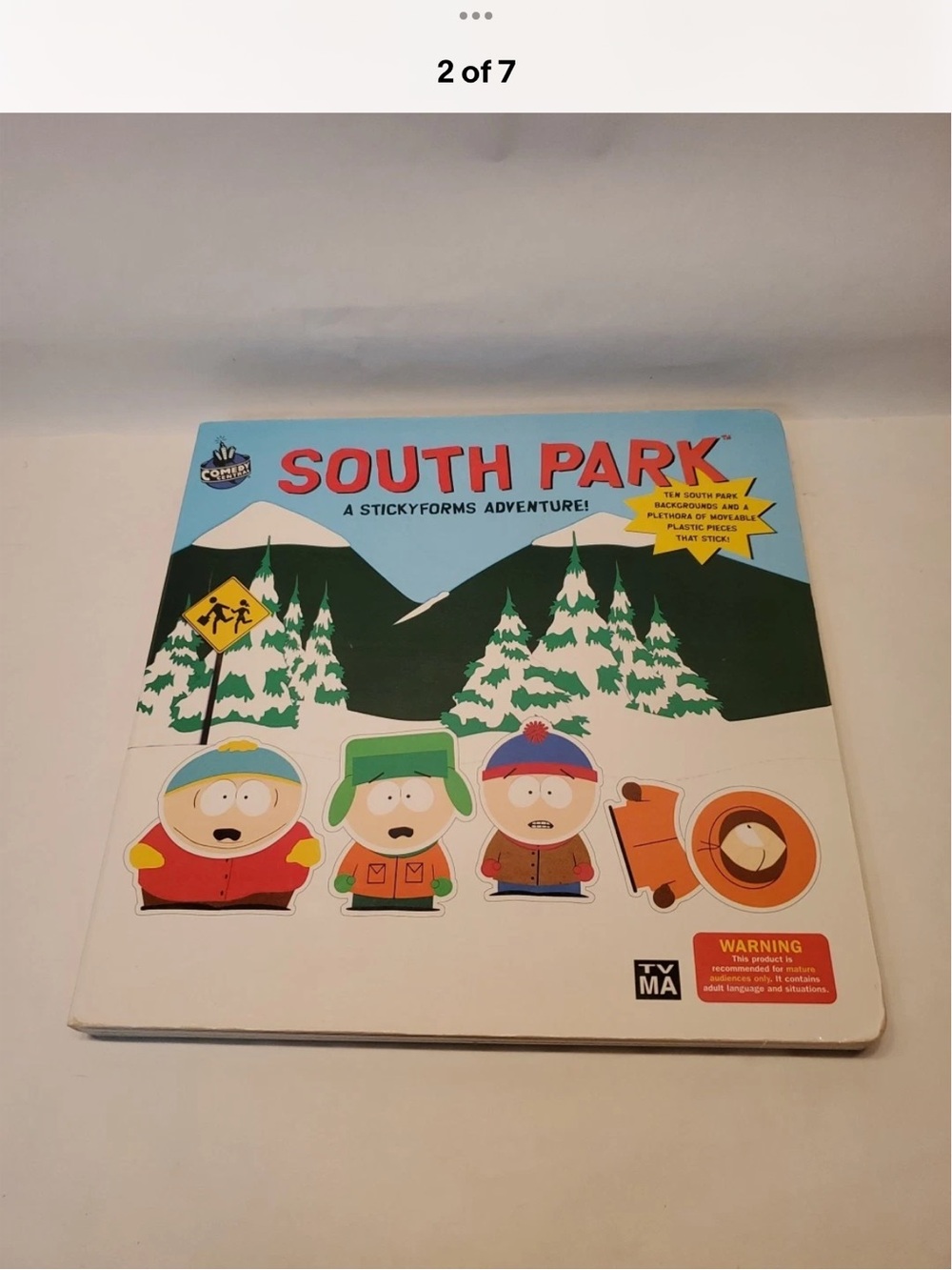 1998 South Park: A Stickyforms Adventure Book Comedy Central 1st Ed Complete